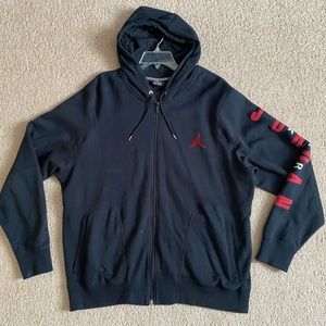 Jordan Full Zip Up Fleece Hoodie